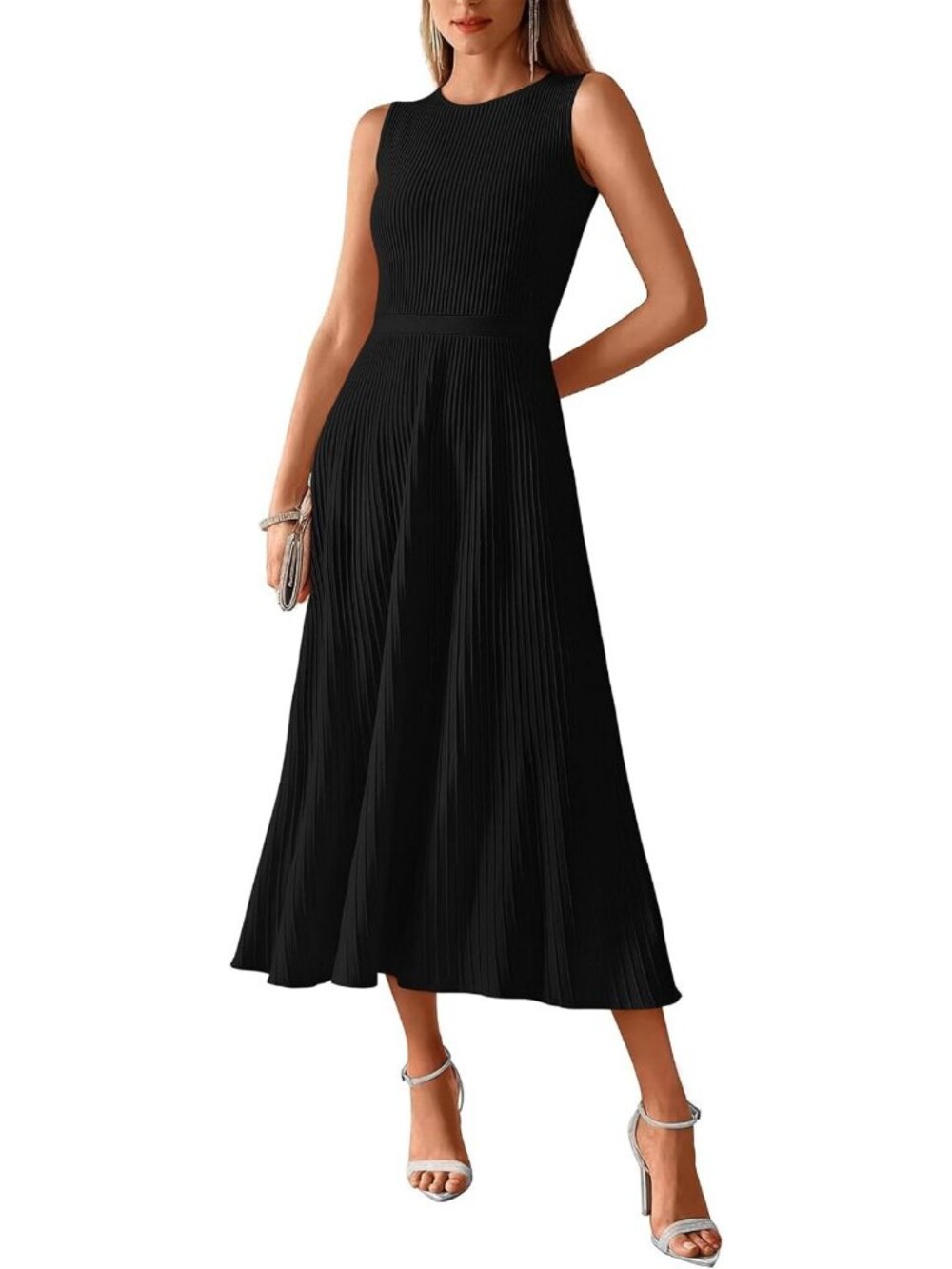 Chic Women's Midi Bodycon Tank Dress - Perfect for Casual or Party Wear!